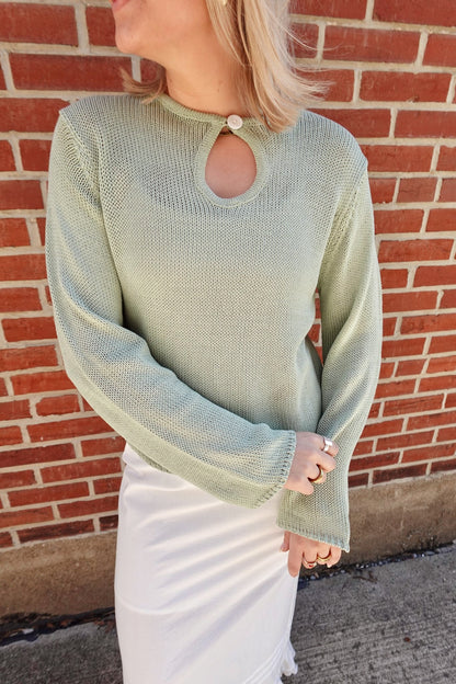 Willow Knit Top- Sage