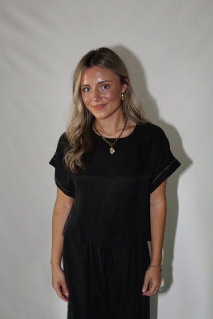 Straight Shot Top- Black