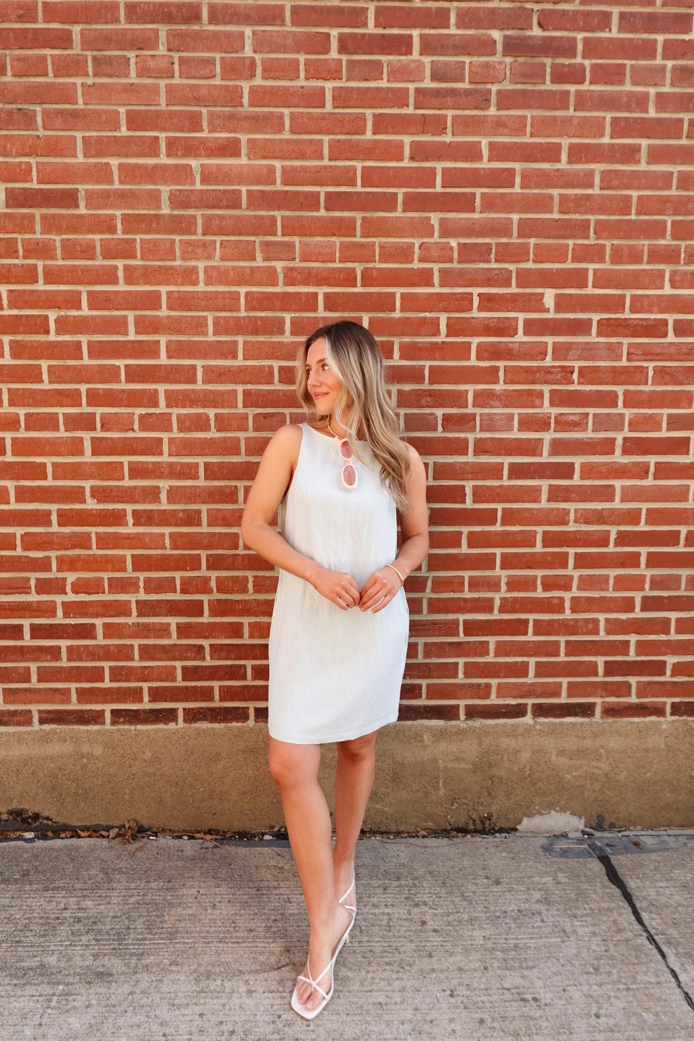 Polly Mini Dress- Robin Blue