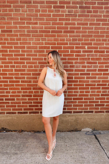 Polly Mini Dress- Robin Blue