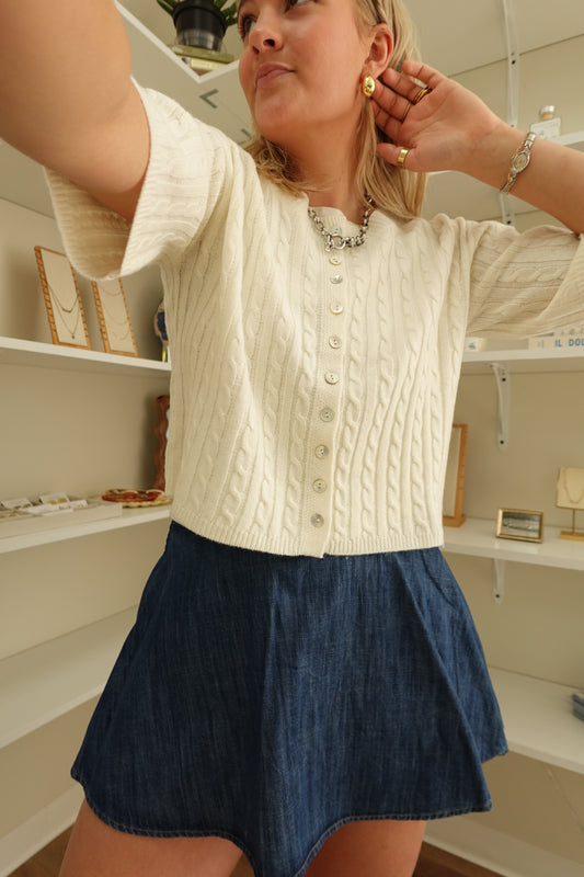The Poppy Cardigan- Cream