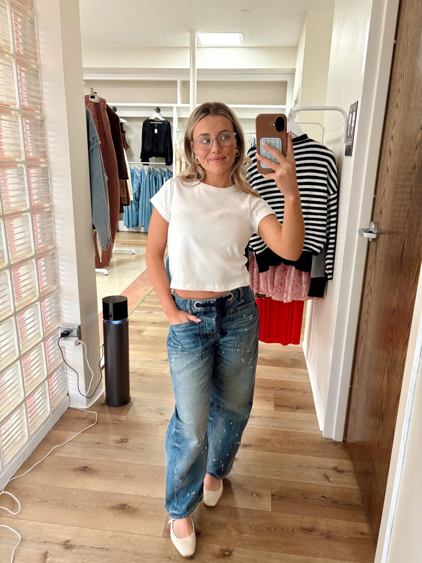 Kitty Baby Tee- Soft White