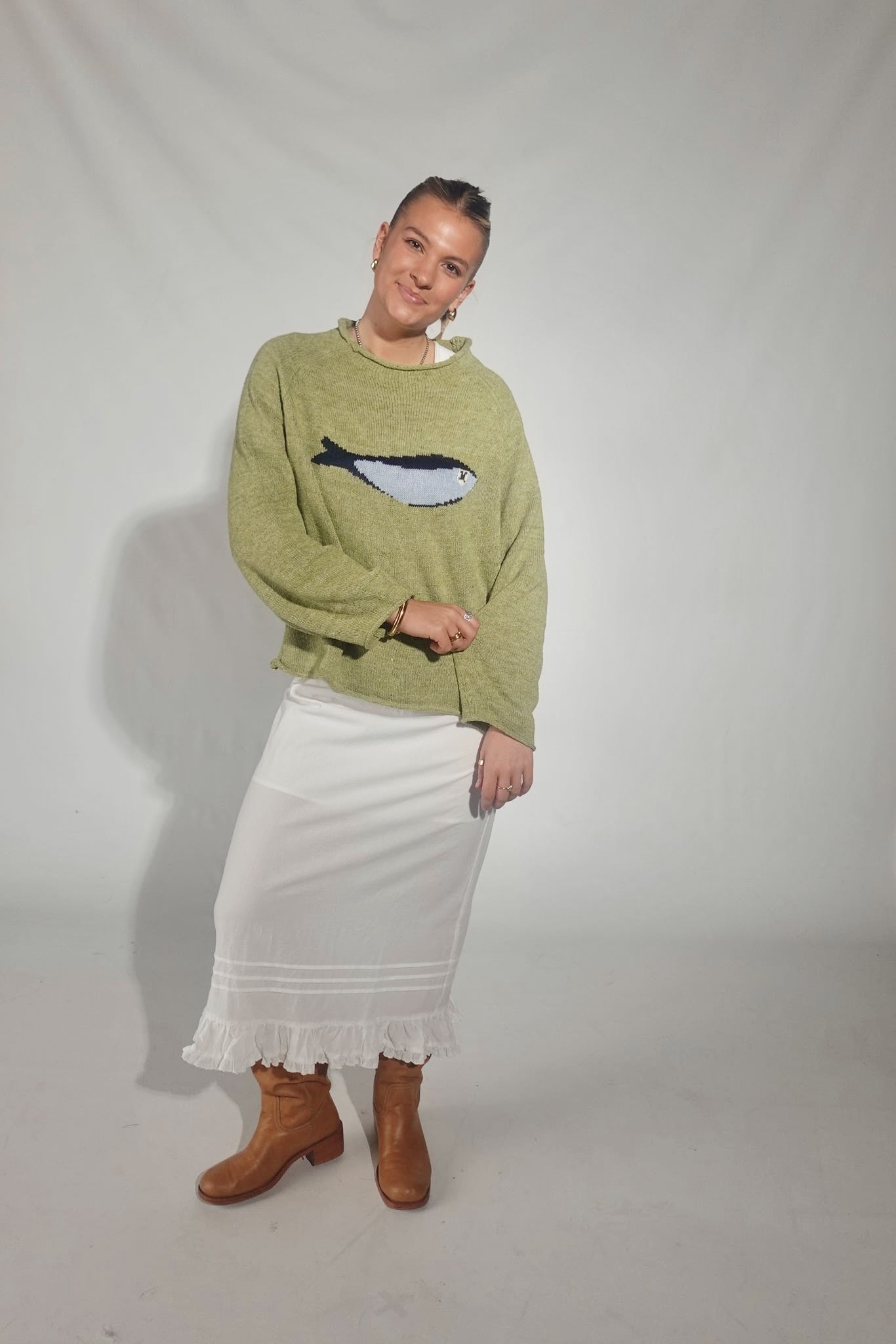 Ainsley Maxi Skirt-Ivory