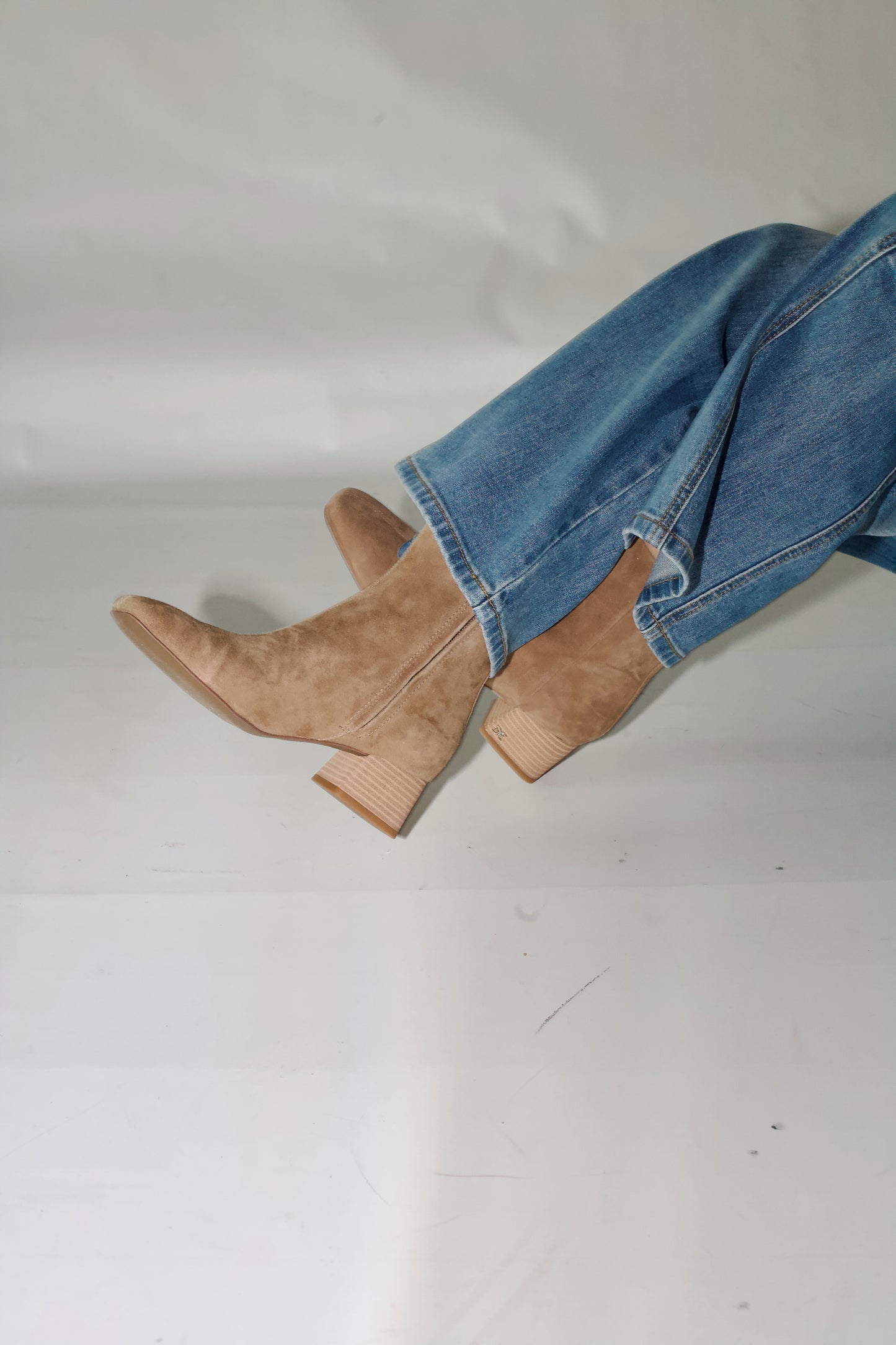 Paige Ankle Boots-Almond Taupe Suede