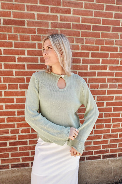 Willow Knit Top- Sage