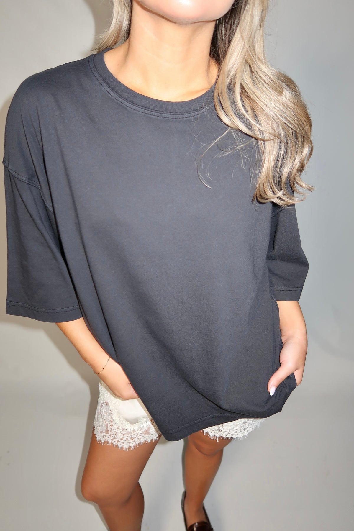 Perfect Oversized Tee- Black