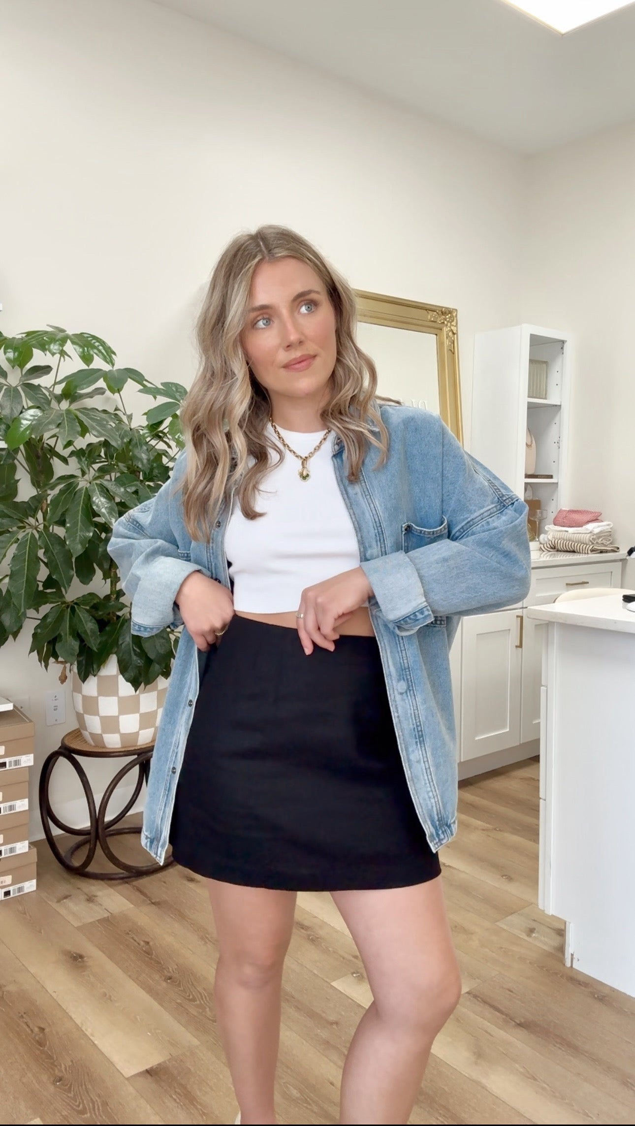 Mandy Mini Skirt-Black