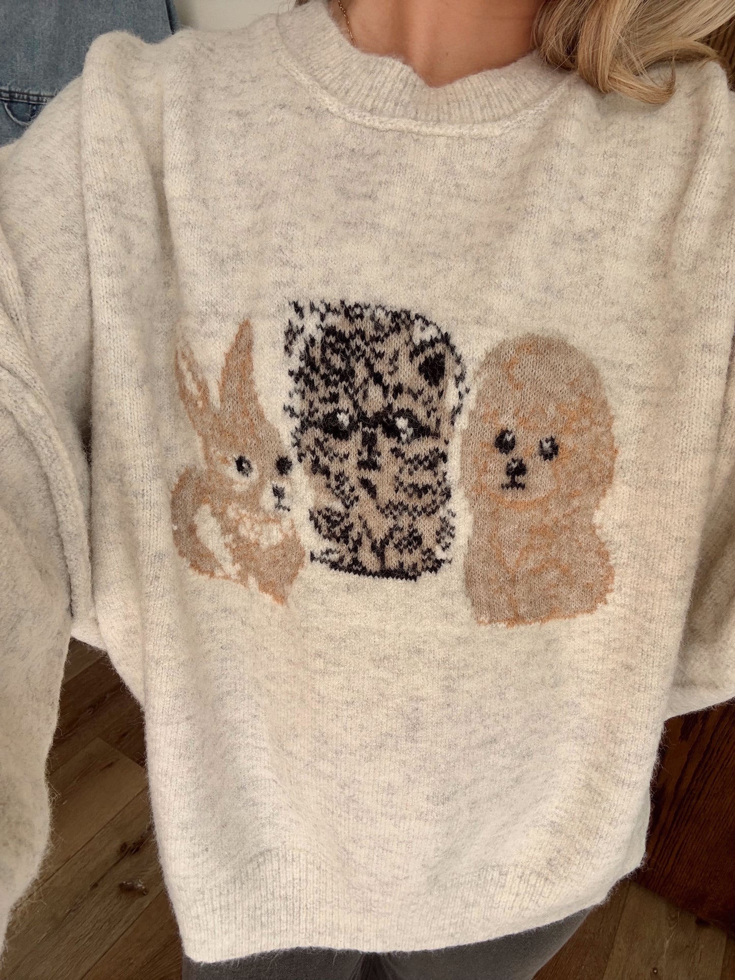 Trio Sweater- Cream