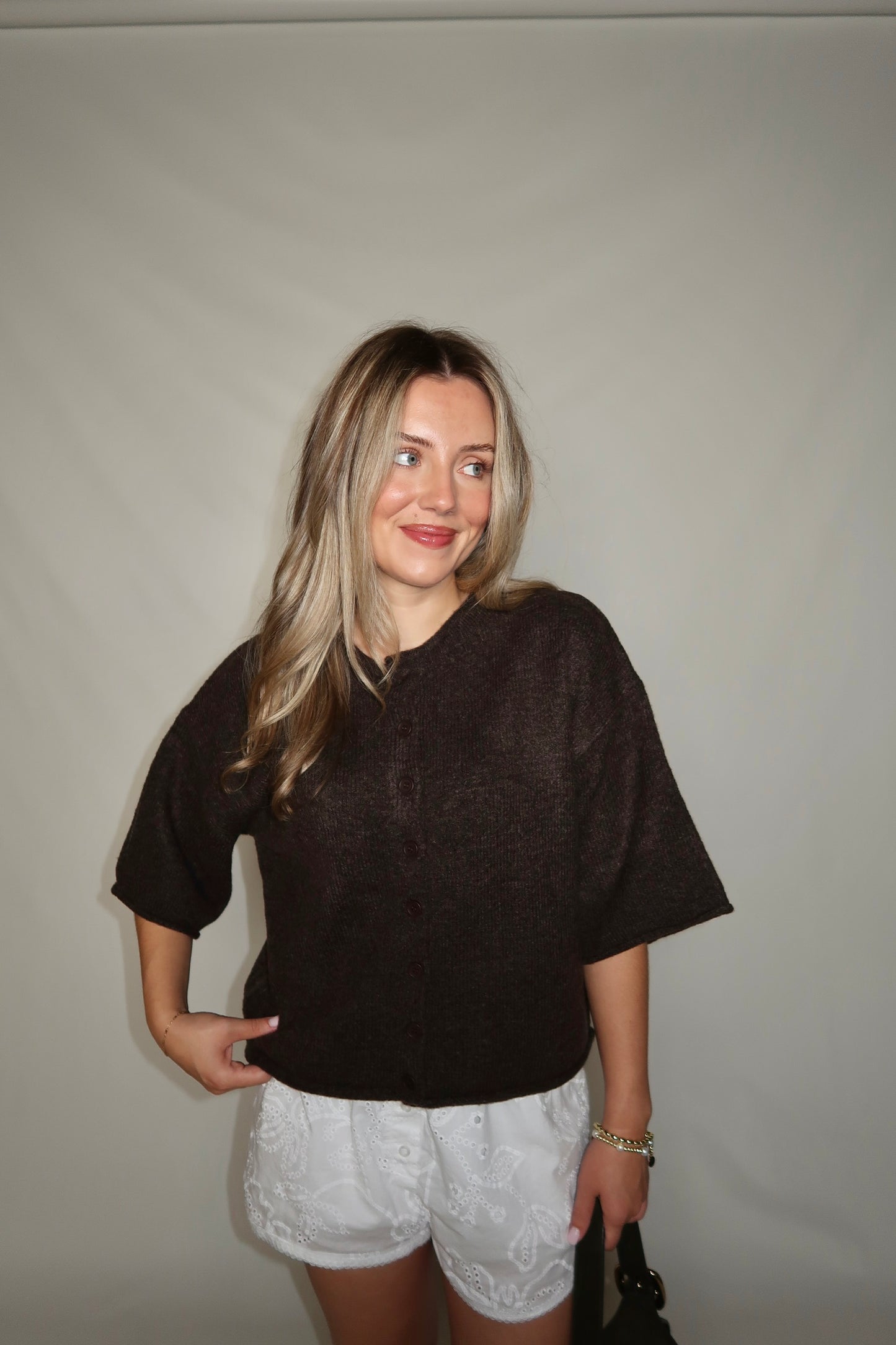Monica Cardigan-Chocolate