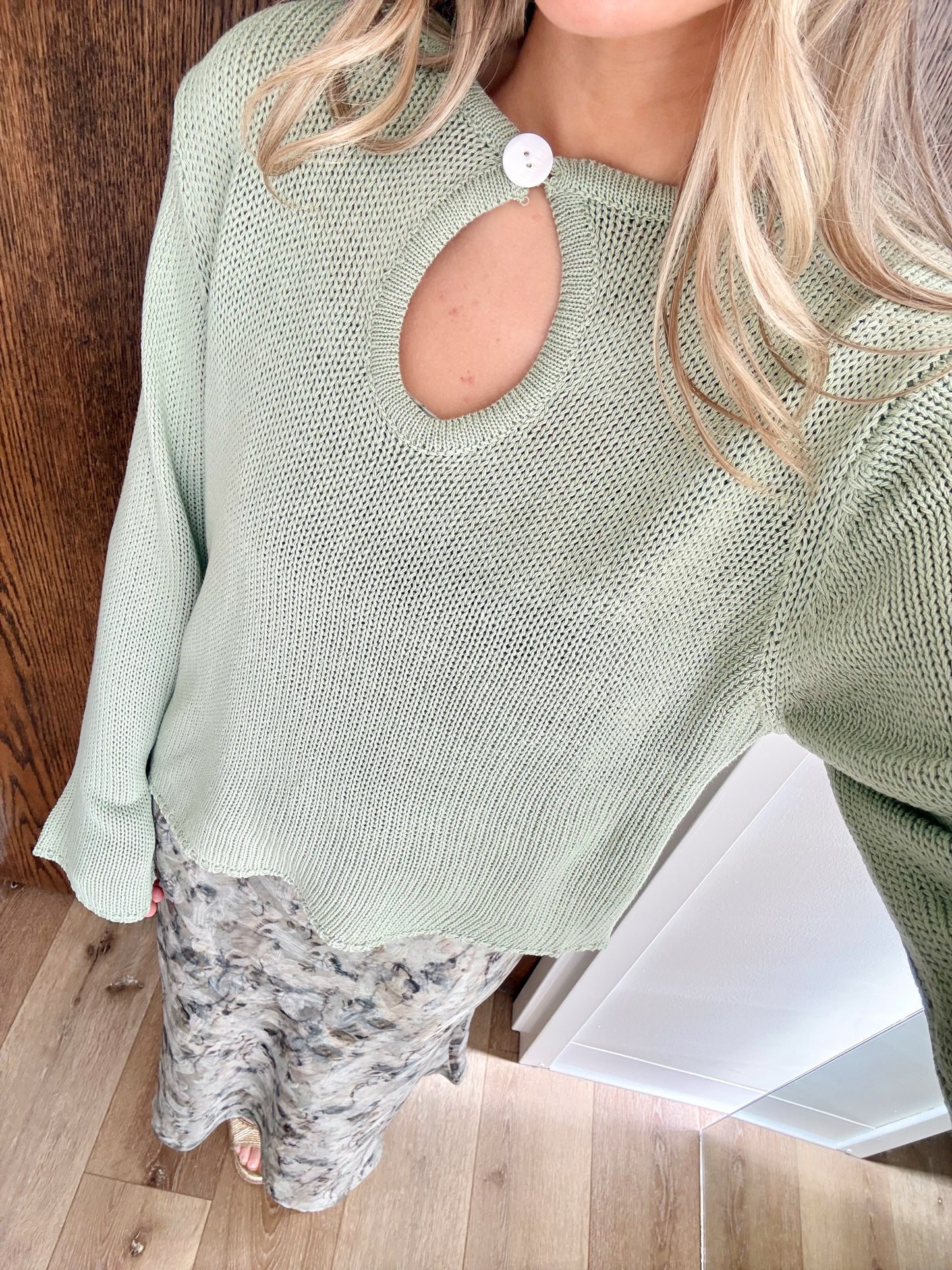 Willow Knit Top- Sage