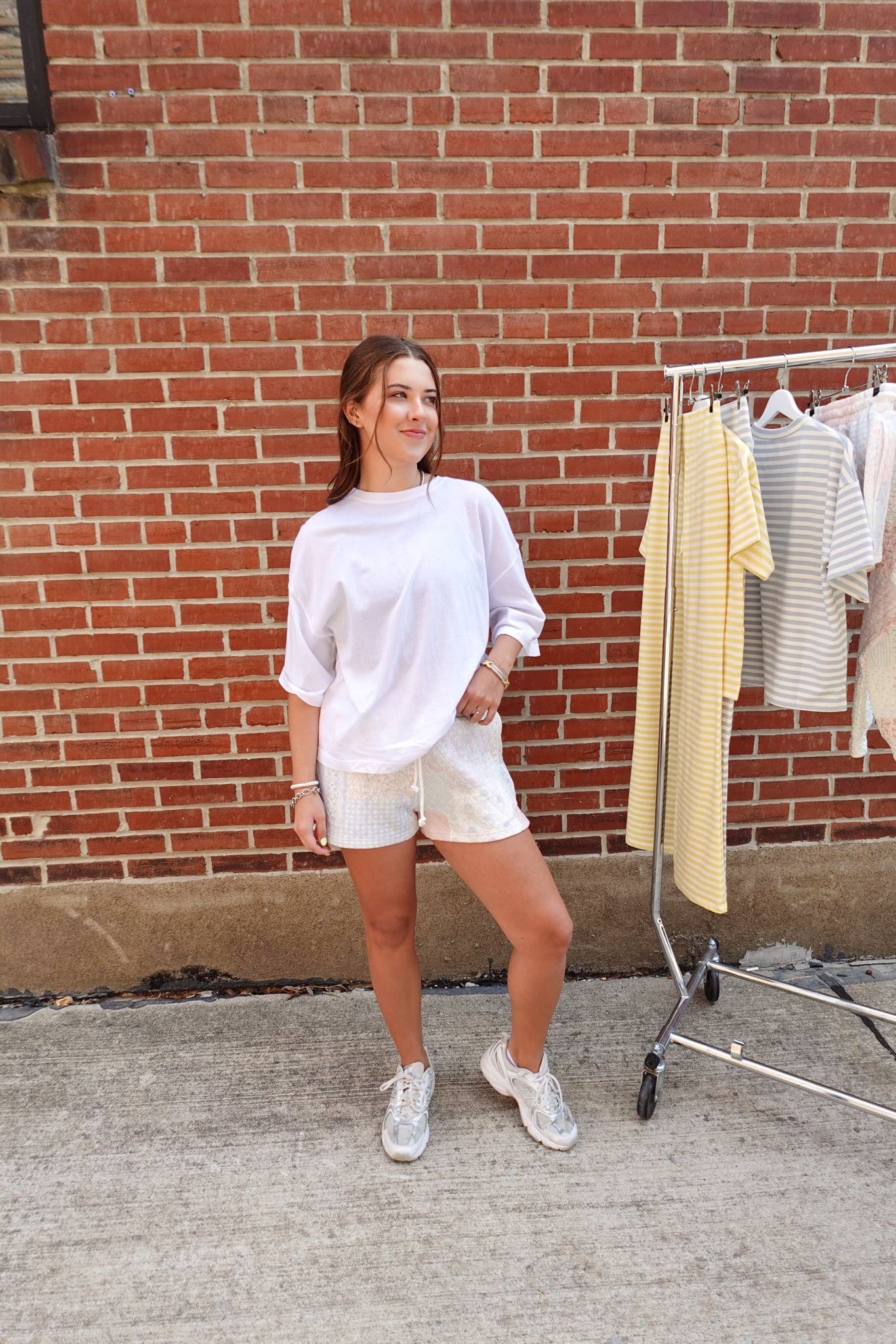 Sabrina Quilted Shorts- Shades Of Blue