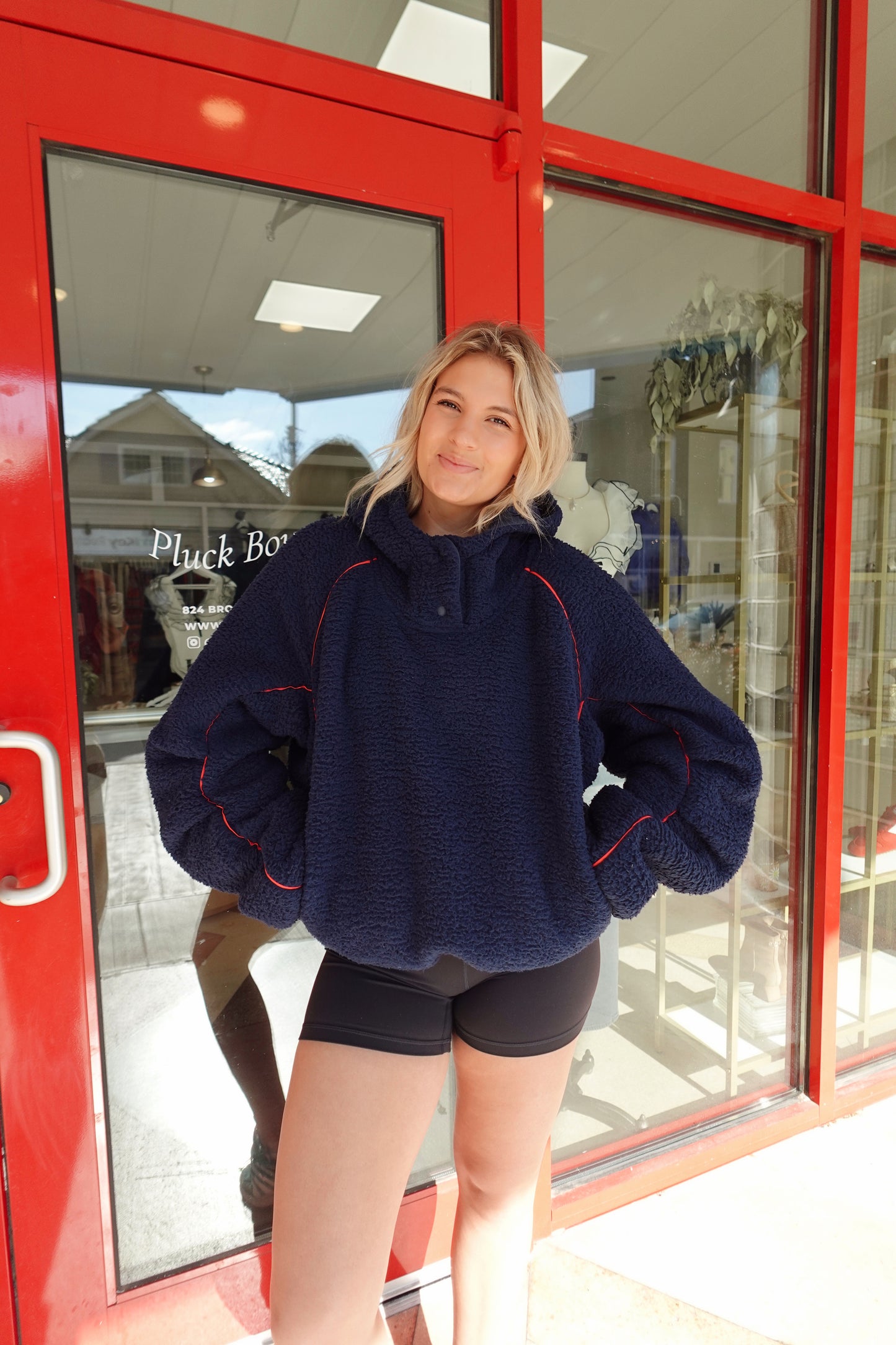 Free Flow Fleece- Midnight Navy