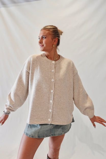 Molly Cardigan- Oatmeal