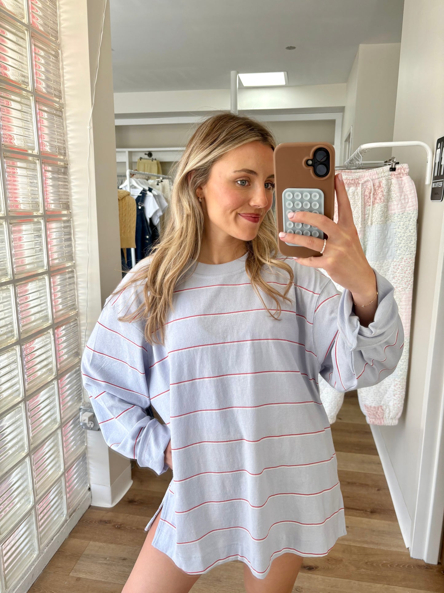 Hustle Striped Layer- Slate