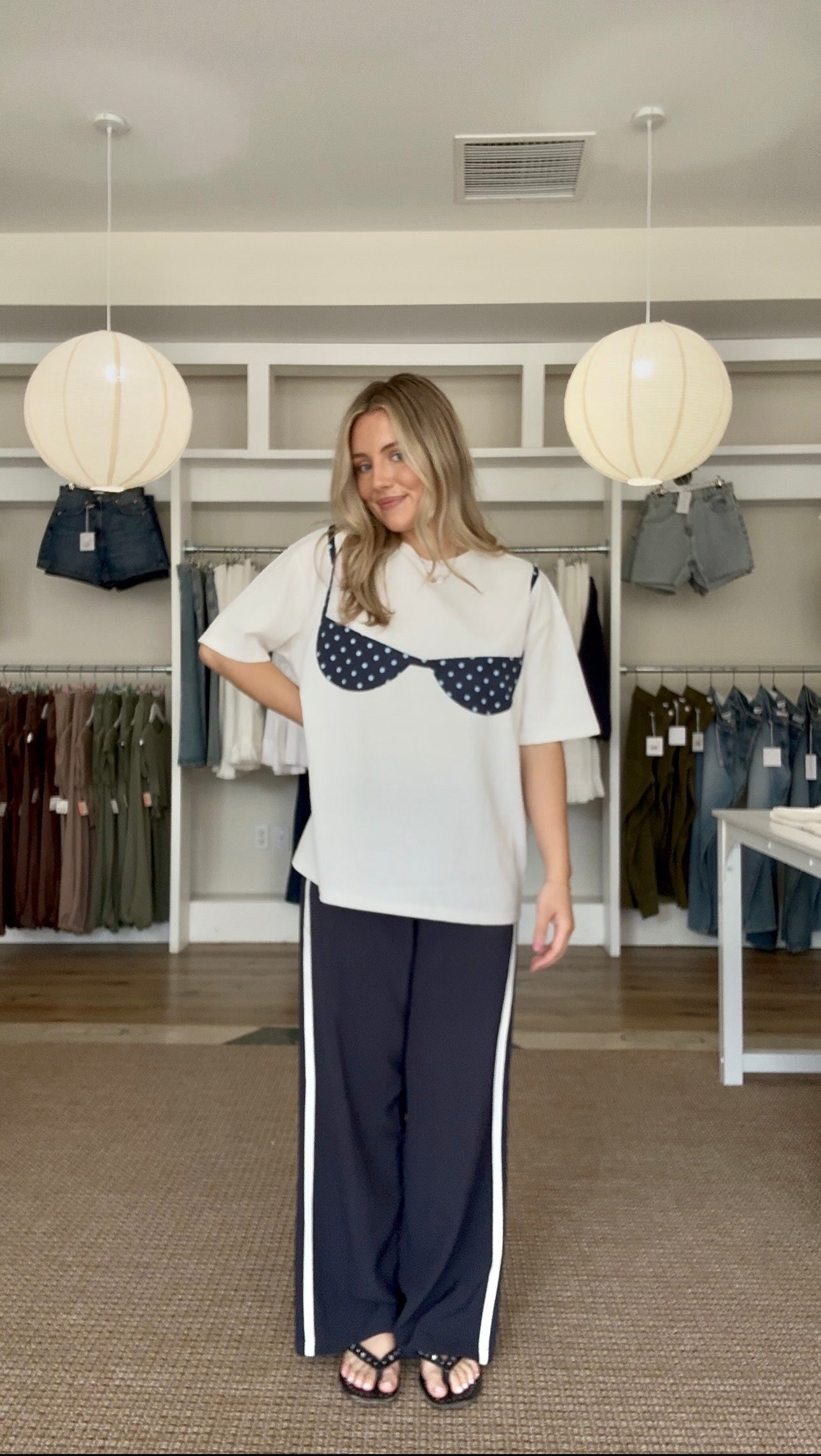 Power Through Track Pants- Navy