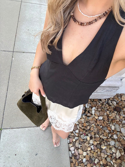 Chantelle Halter Top- Black