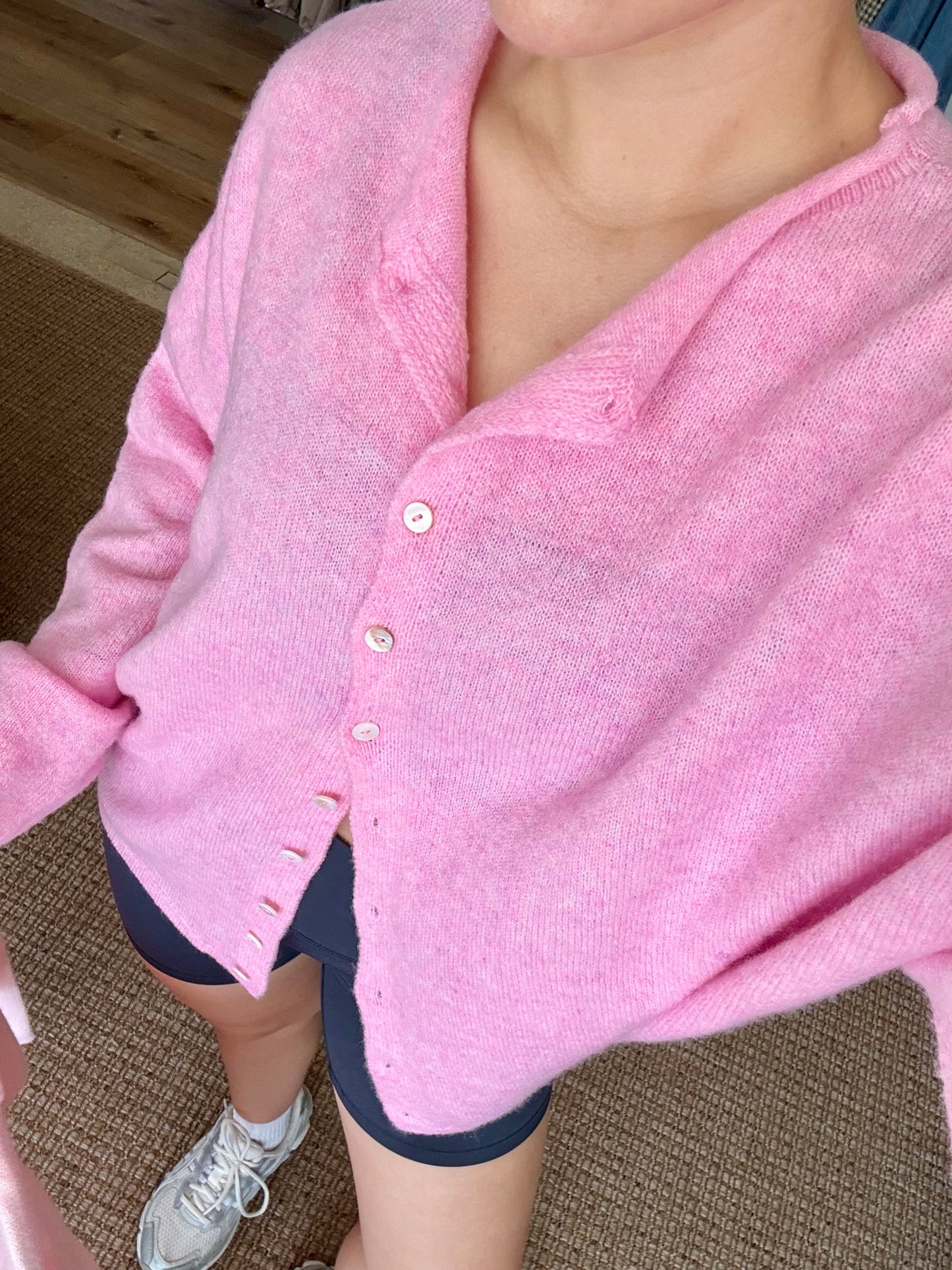 Piper Cardigan- Bubblegum Pink