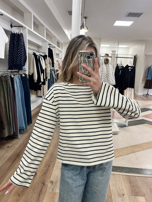 Carmen Top- White/Black