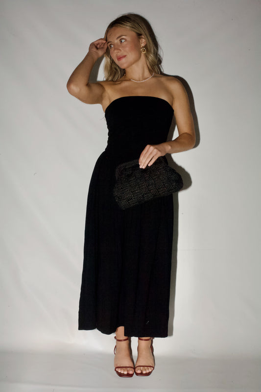 Miranda Midi Dress- Black