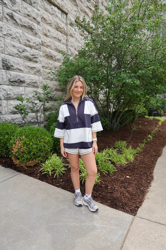 Retro Rugby Set- Midnight Navy
