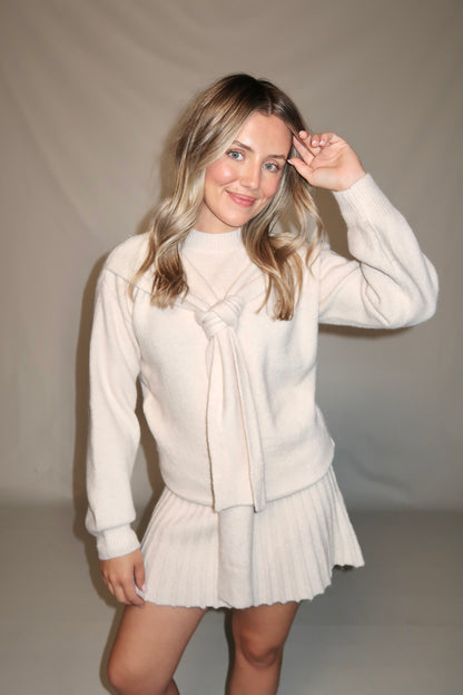 Rory Sweater Skirt-Ivory