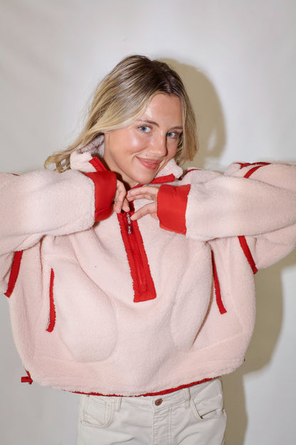 Mountain High 1/2 Zip- Ballet Slipper Combo