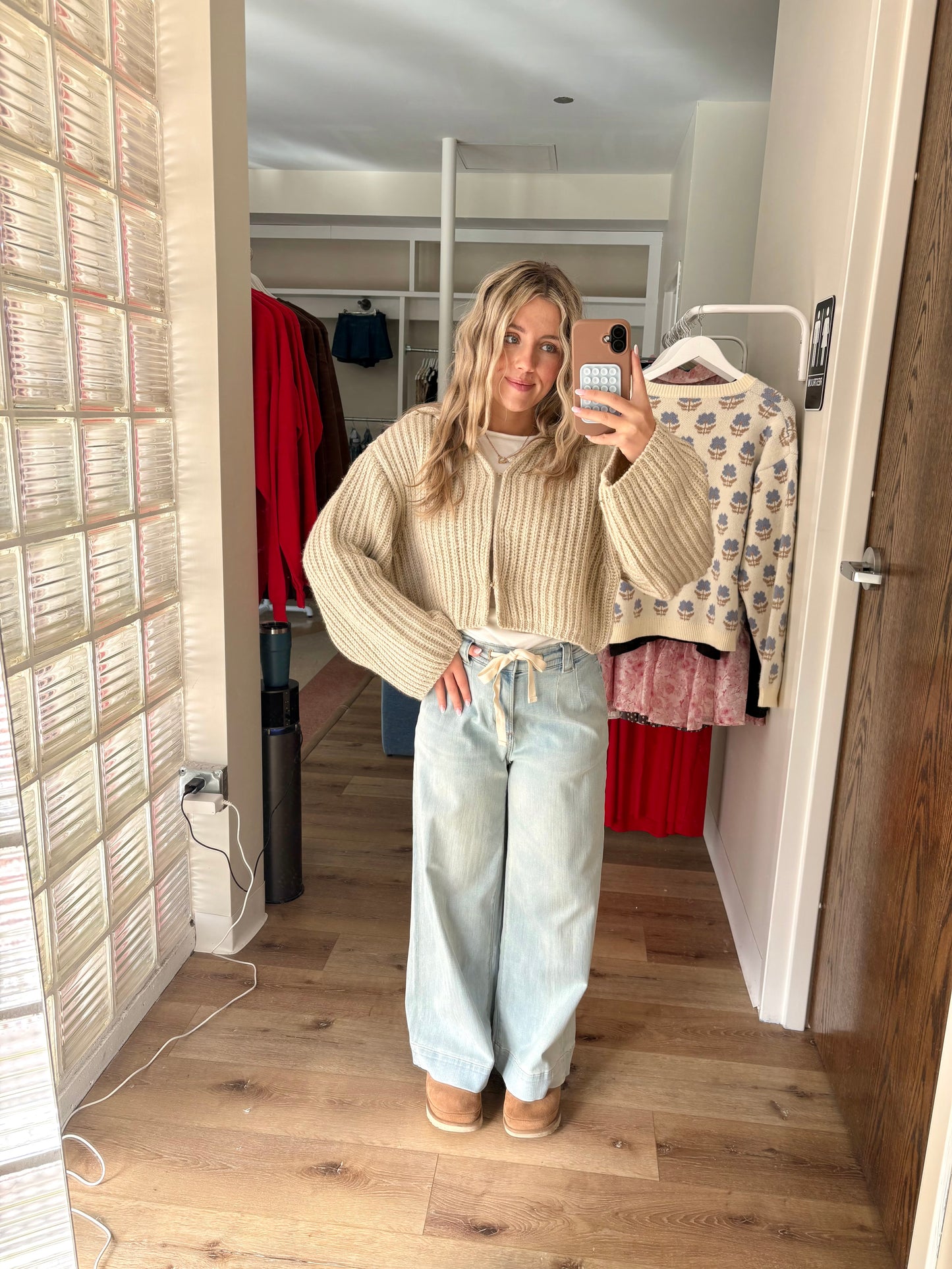 Already Yours Elastic Band Denim Pants-Lt Wash