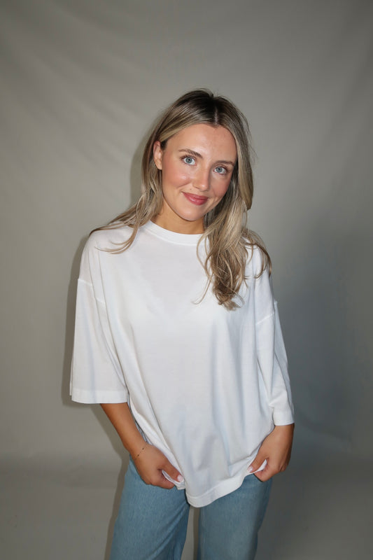 Perfect Oversized Tee- White