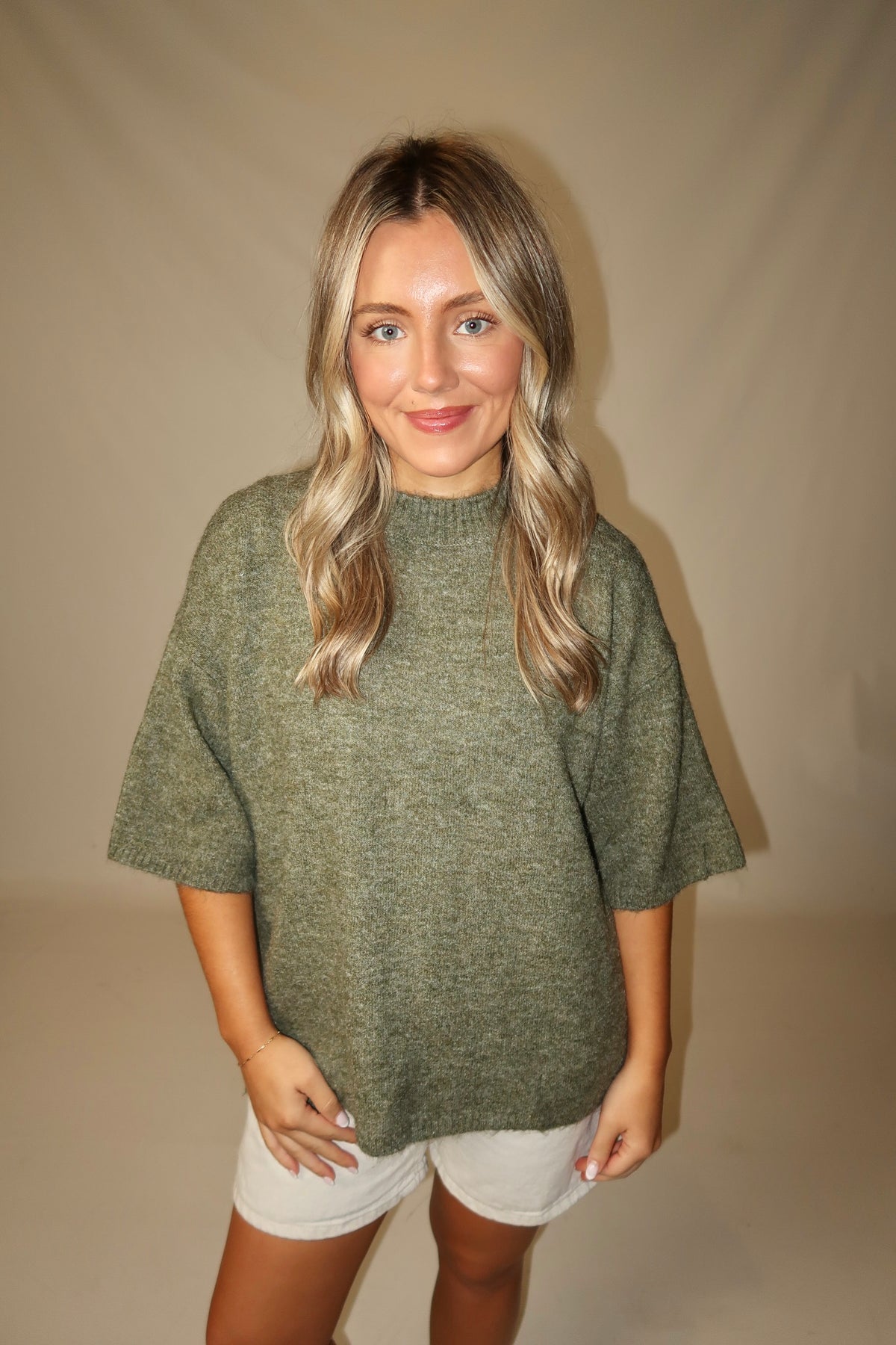 Margot SoftSpun Sweater Tee-Kalamata Melange