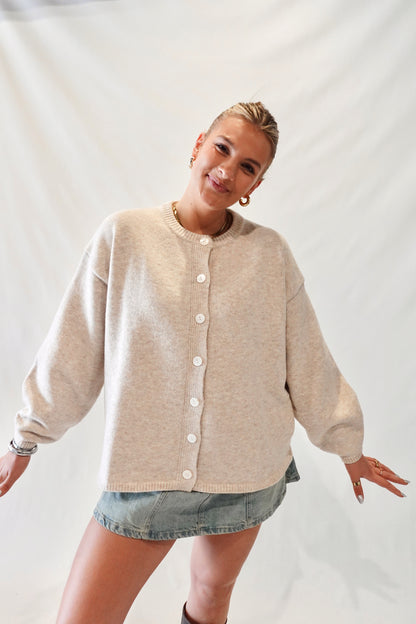 Molly Cardigan- Oatmeal