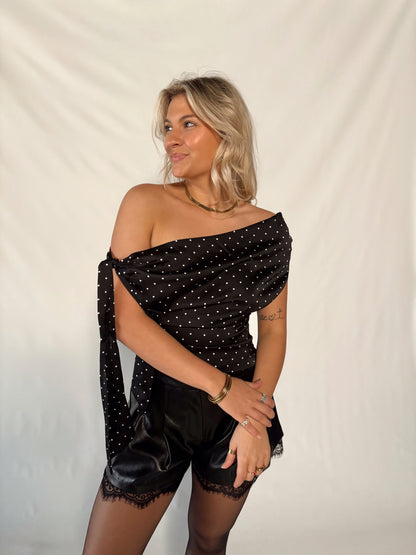 Celestine Top- Black