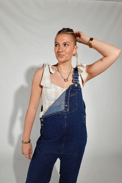 Dani Overalls- Dark Wash