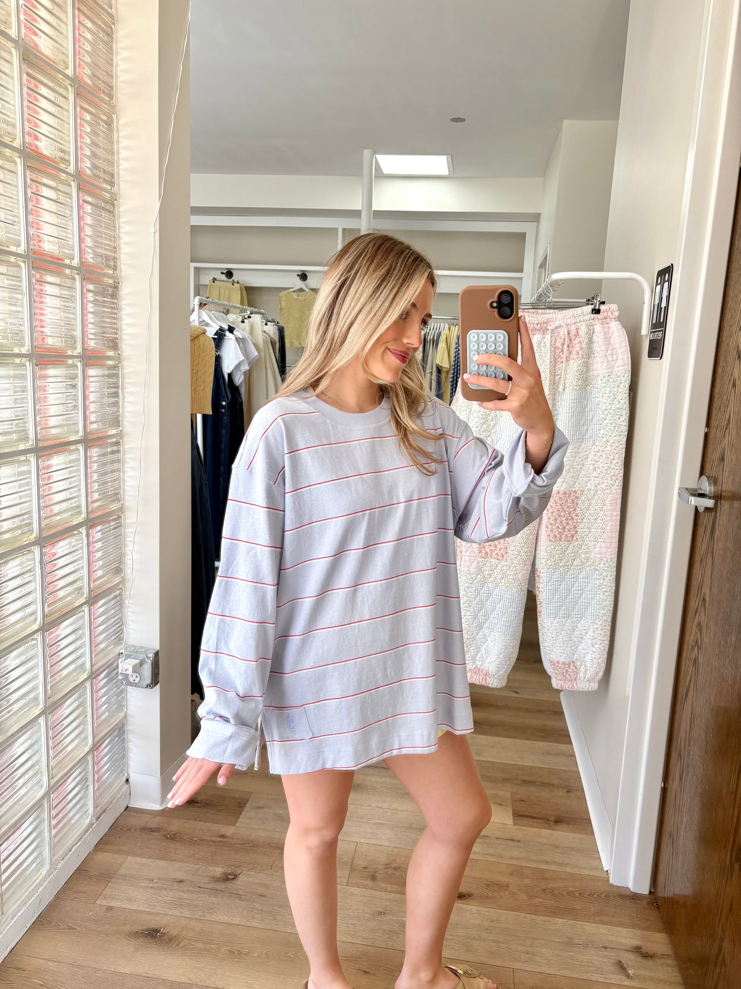 Hustle Striped Layer- Slate