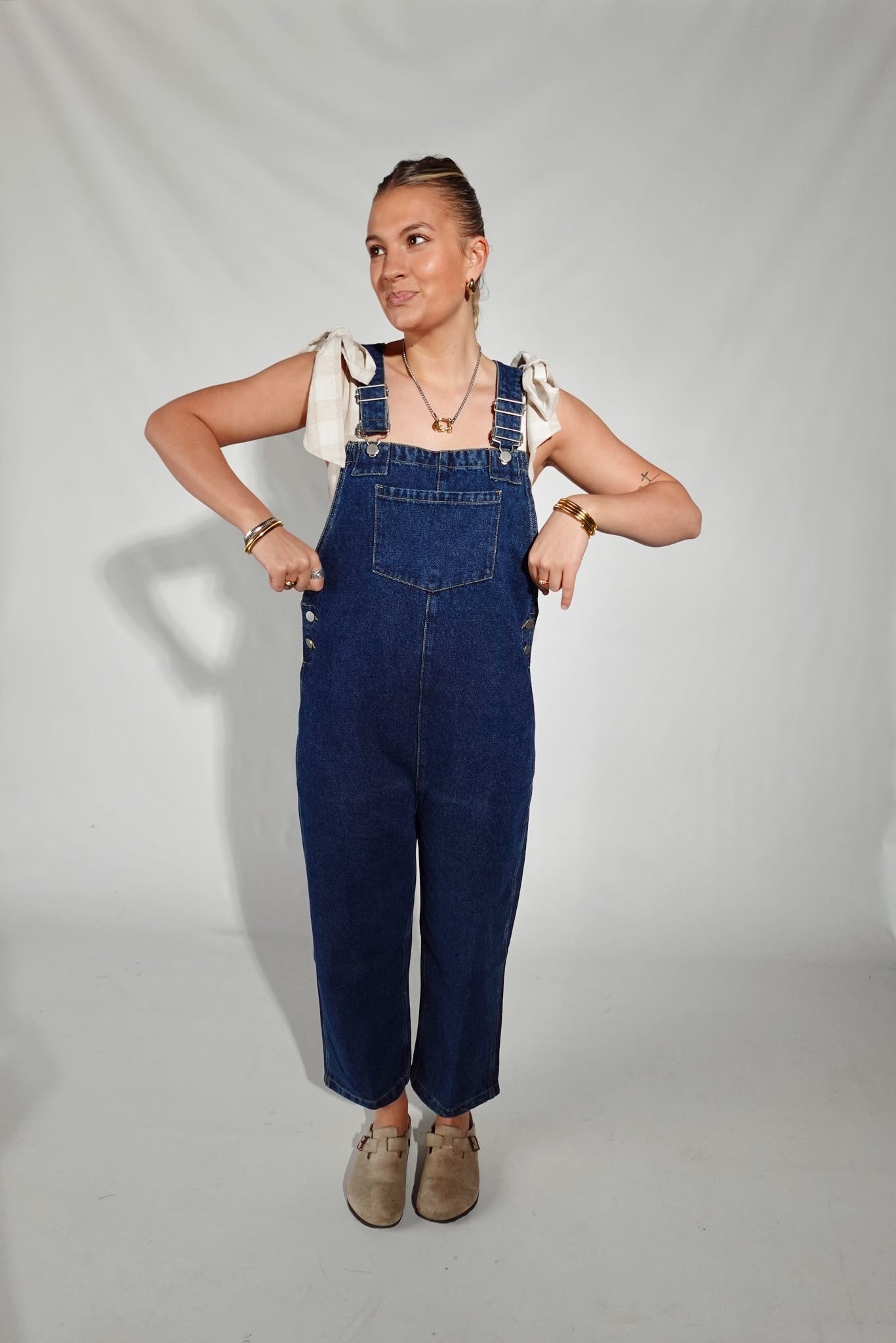 Dani Overalls- Dark Wash