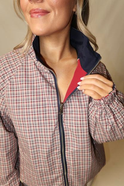 Whitney Reverse Wind Breaker- Navy Combo