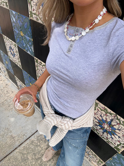 Morning Pages Henley- Heather Grey