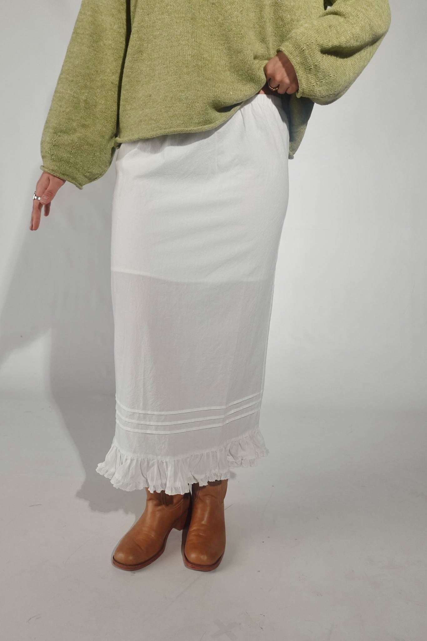 Ainsley Maxi Skirt-Ivory