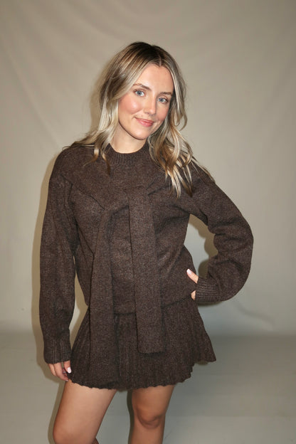 Rory Sweater Skirt-Mocha