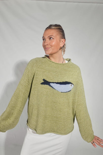 East Coast Sardine Sweater- Matcha
