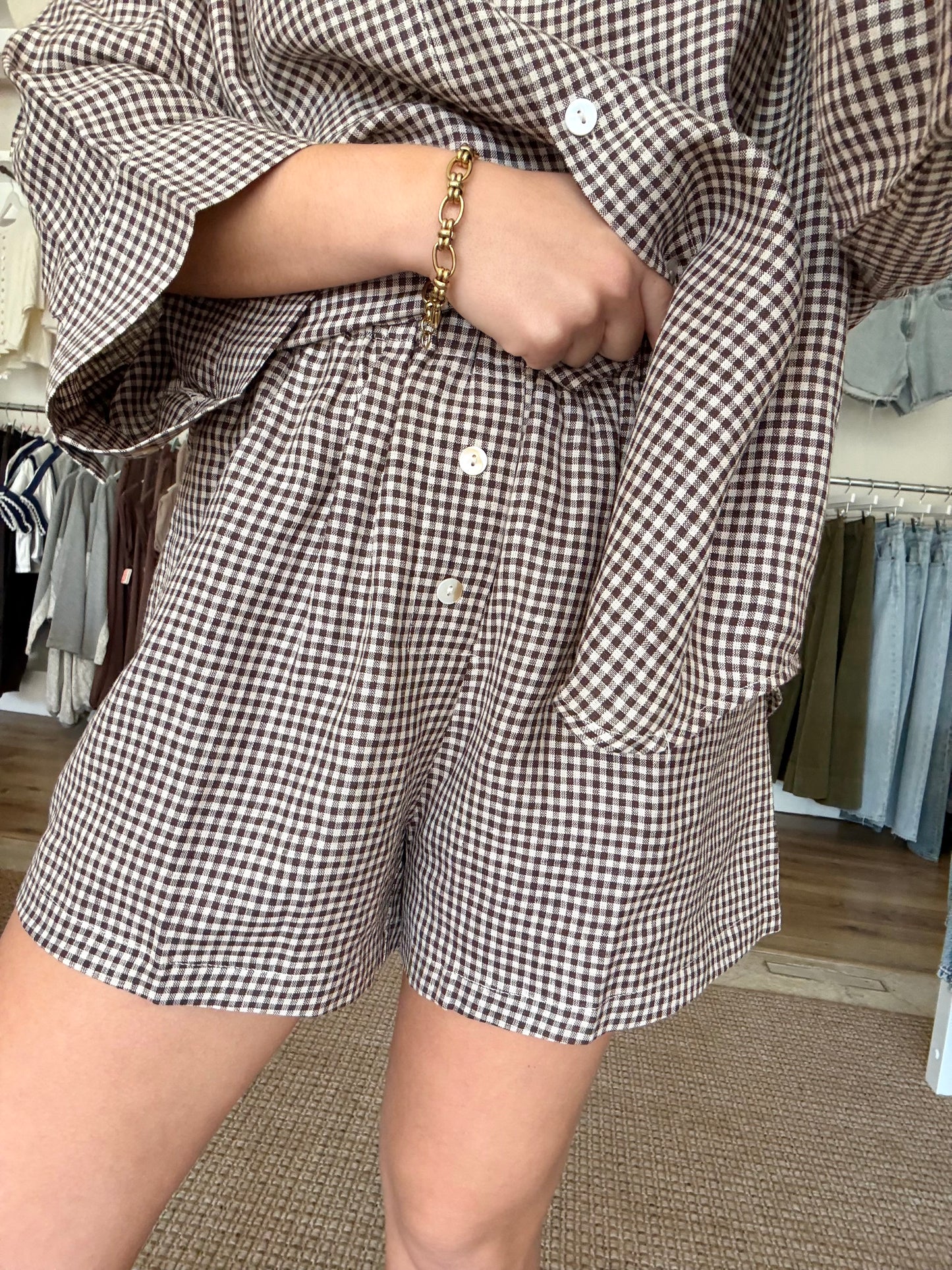 Fable Shorts- Brown/Natural