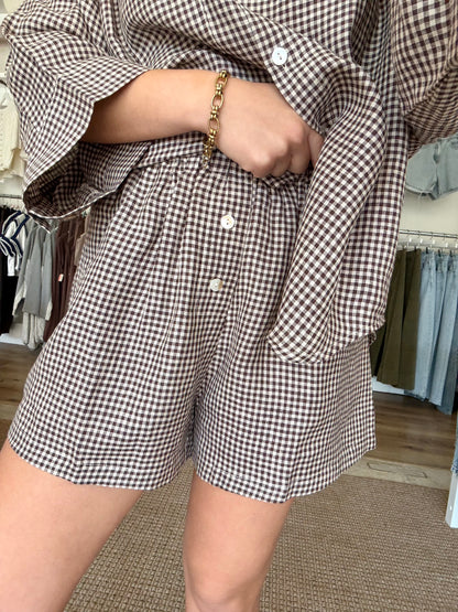 Fable Shorts- Brown/Natural