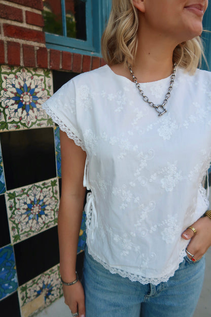 Paityn Pancho Blouse- Off White