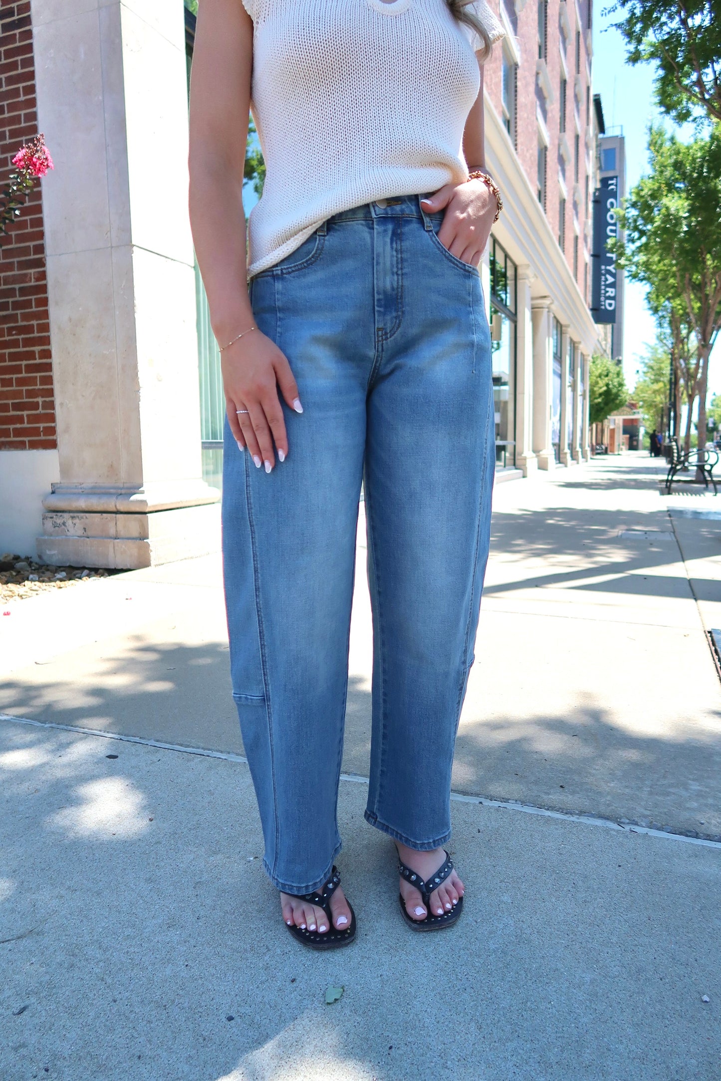 *Restocked* Lennox Barrel Jean- Denim