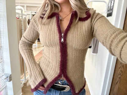 Regina Top-Tan/Wine