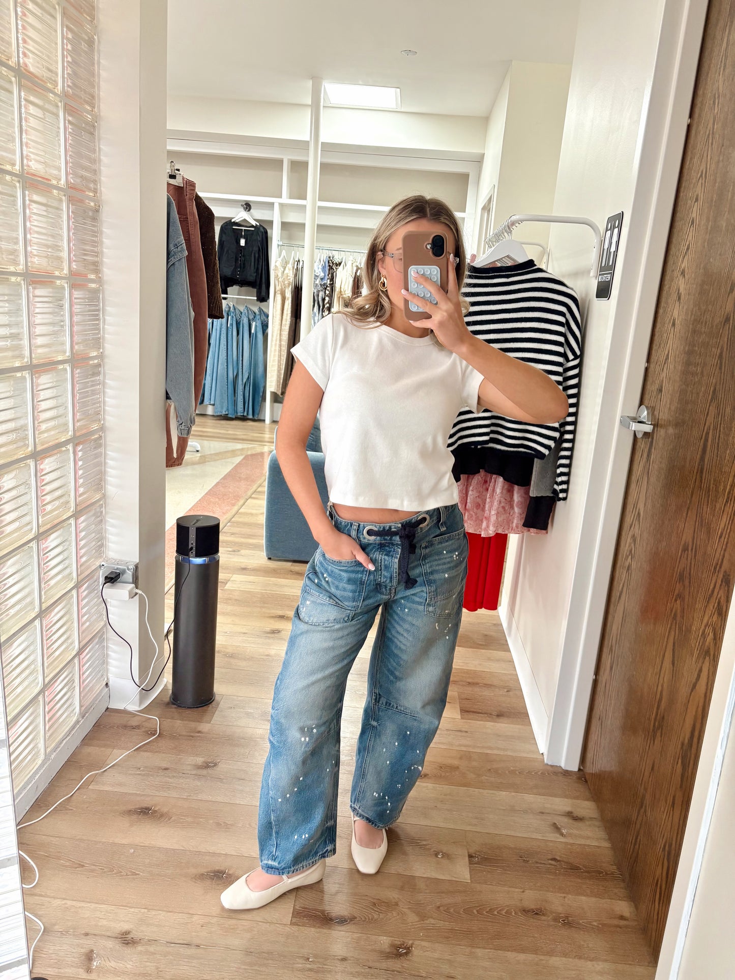 Kitty Baby Tee- Soft White