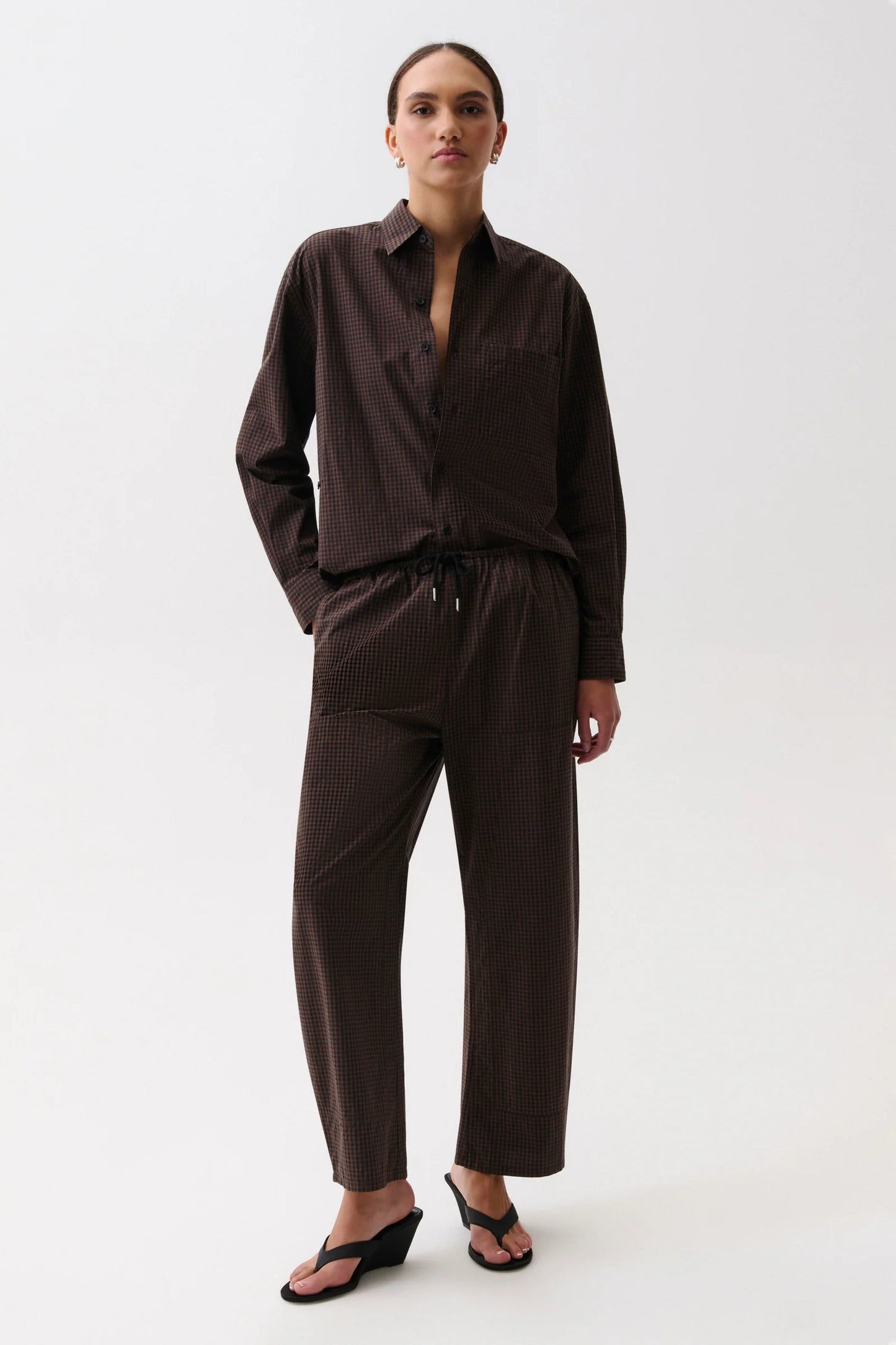 Theo Poplin Pant- Hot Toddy