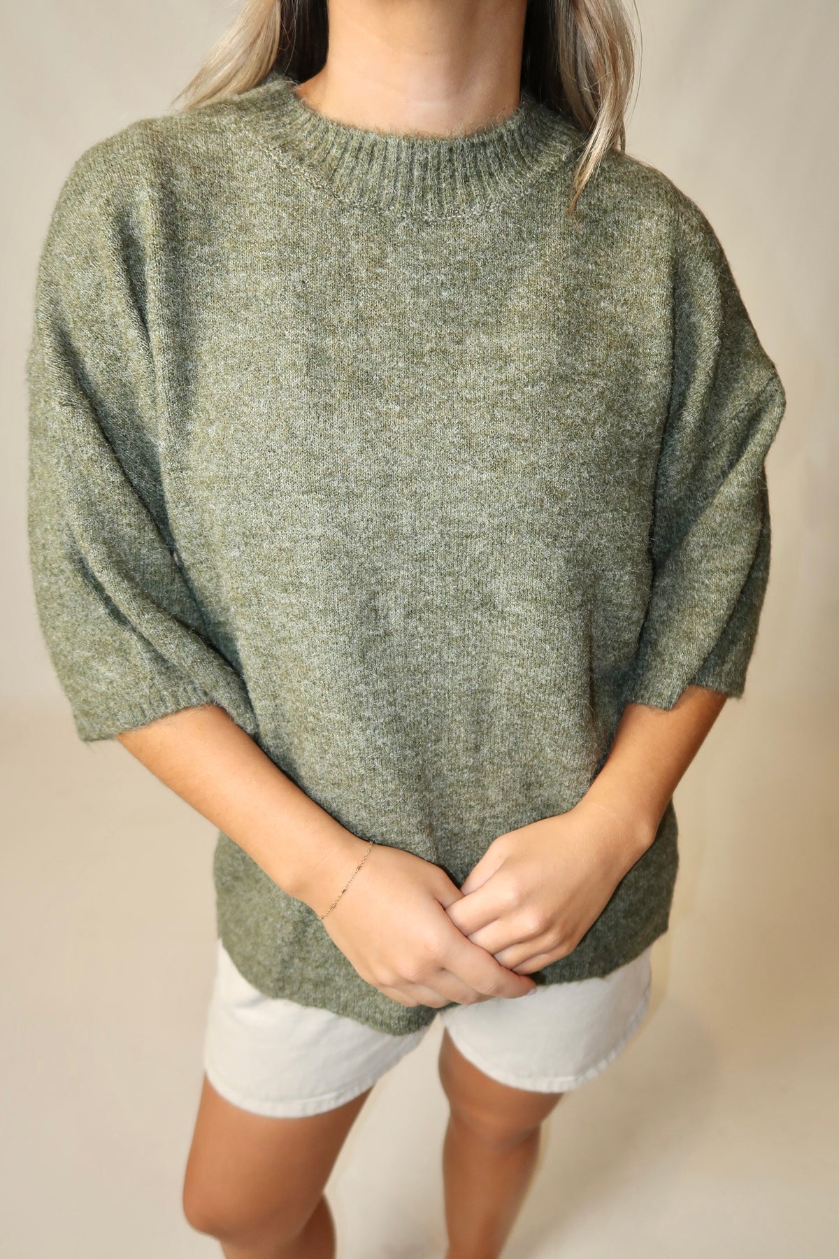 Margot SoftSpun Sweater Tee-Kalamata Melange