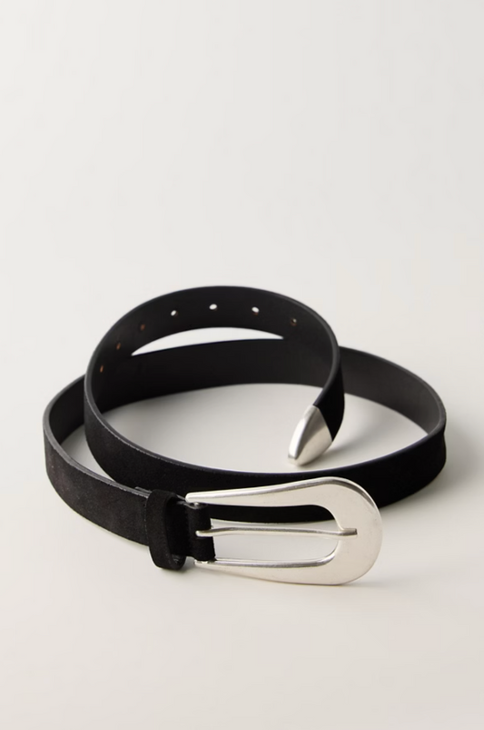 Cannon Suede Belt-Black