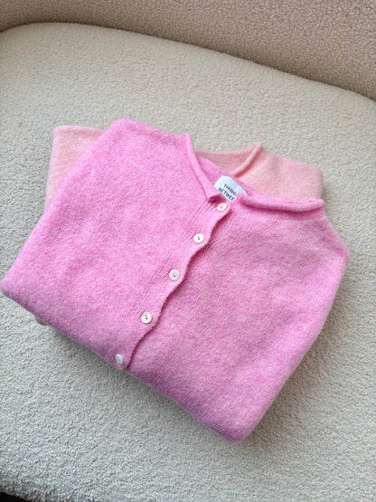 Piper Cardigan- Bubblegum Pink