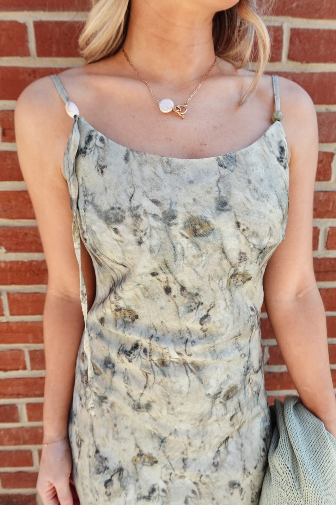 Alisha Midi Dress- Green Floral